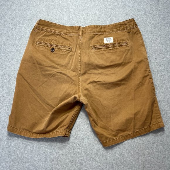 Katin Shorts Mens 33 Brown Chino Flat Front Casual Beach 8 Inseam Cotton (Tag 34 - Picture 6 of 9